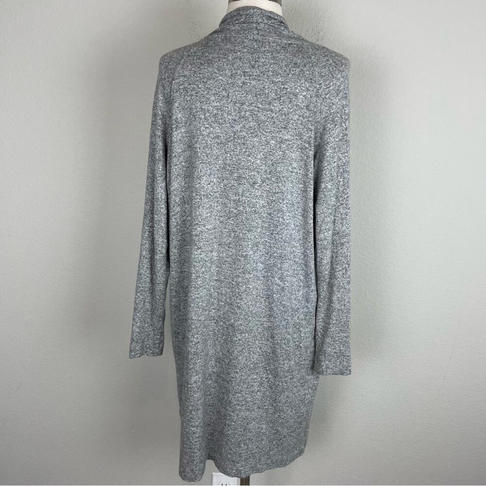 Soft Surroundings Gray Soft Long Open Front Cardi… - image 5